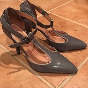 Grey Hugo Boss heels.